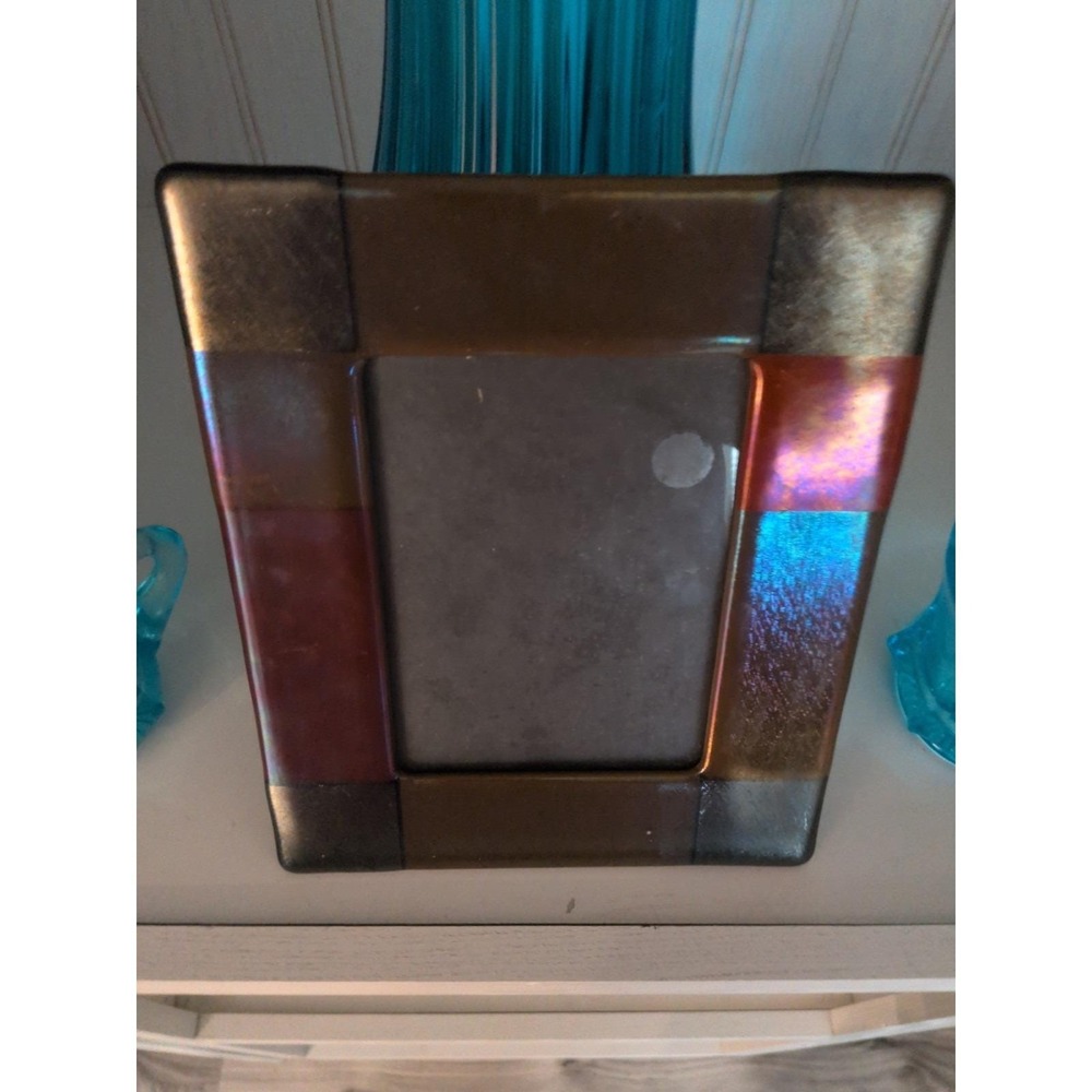 Precision Art Glass Studio Picture Frame 4x6 Fused Glass